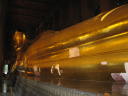 The reclining Buddha at the Wat Pho