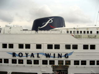 The restaurant ship, Royal Wing.