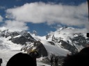 Pitz Bernina (right side) with a hight of 4049 meters