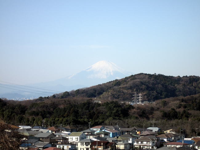 The view of Mt Fuji from Kamakura Public GC